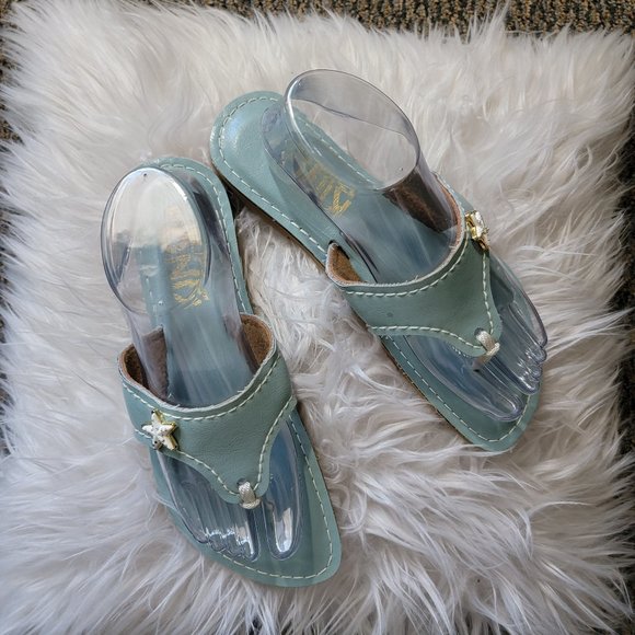 Kino Aqua Blue Starfish Sandals Size 9 - Picture 6 of 13